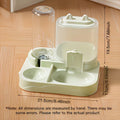 2-in-1 Large Pet Feeder & Water Dispenser, For Cats Dogs Travel